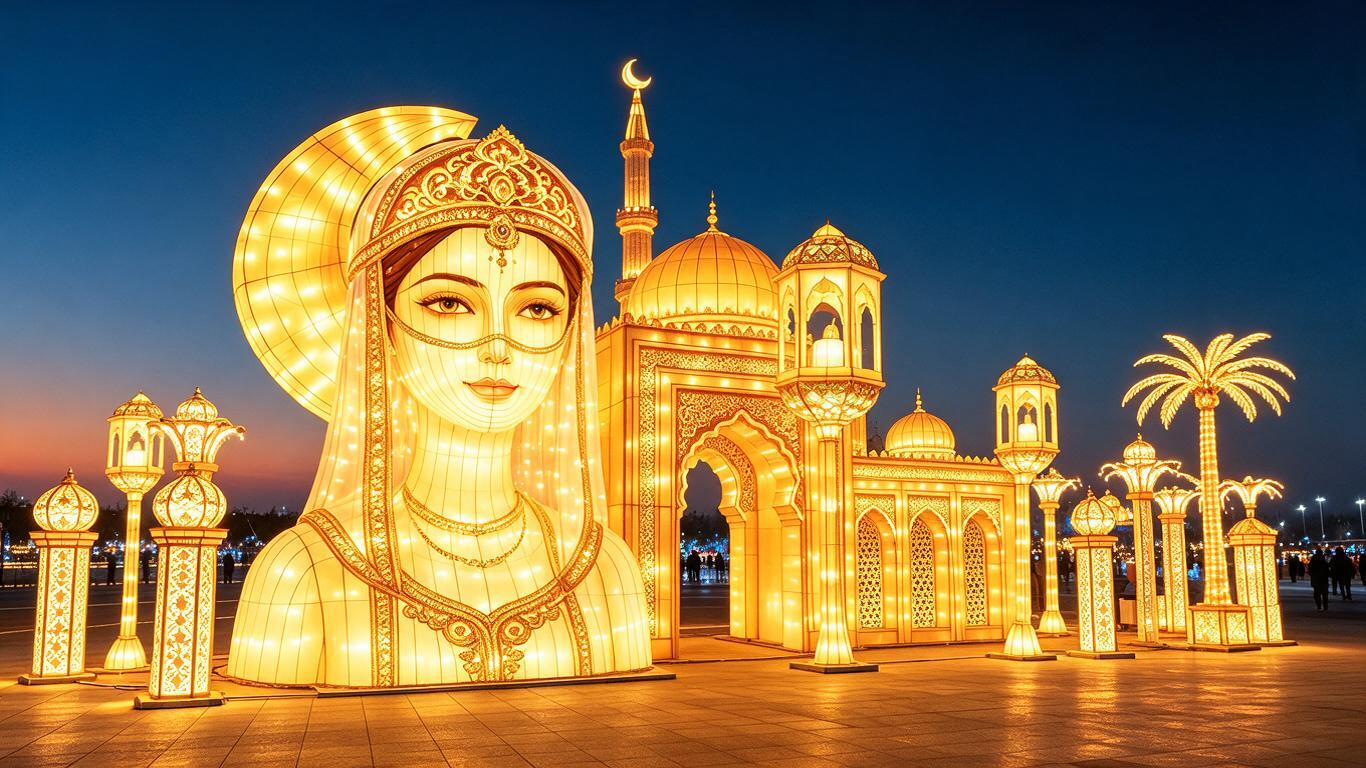 Theme lighting installation