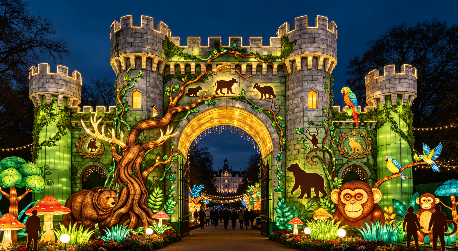 Enchanted Wildlife · Zoo Lantern Display